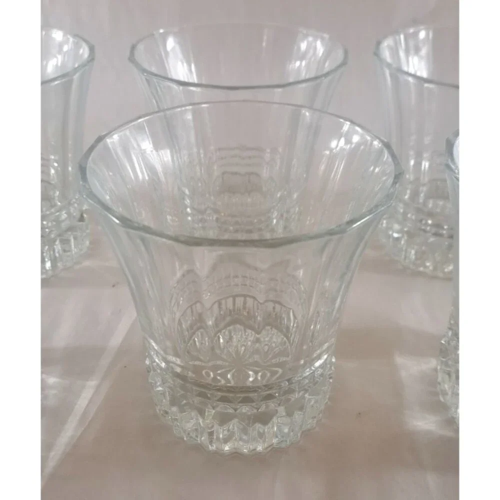 6 Cristal D'Arques Durand Crystal Old Fashioned Glasses Rocks 4
